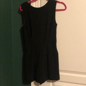 Black romper - lace back